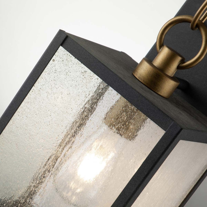 Quintiesse - Buitenwandlamp LAHDEN M 1xE27/60W/230V IP44 zwart/goud