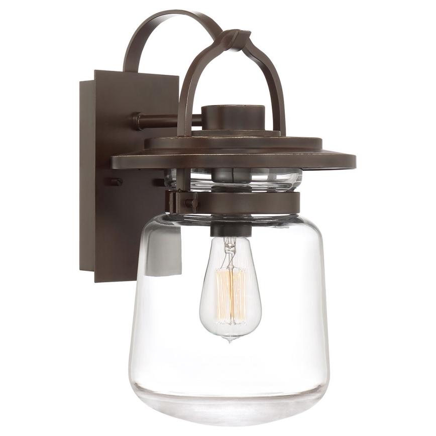 Quintiesse - Buitenmuurlamp LASALLE M 1xE27/60W/230V IP44 bronskleurig