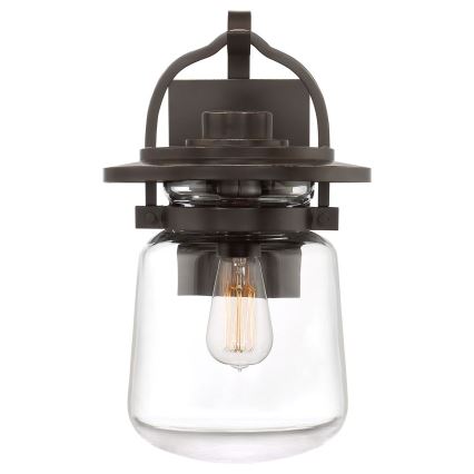 Quintiesse - Buitenmuurlamp LASALLE M 1xE27/60W/230V IP44 bronskleurig