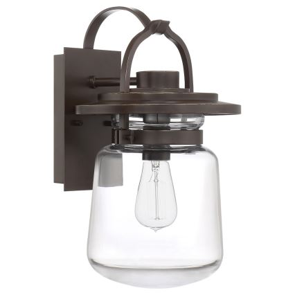 Quintiesse - Buitenmuurlamp LASALLE M 1xE27/60W/230V IP44 bronskleurig