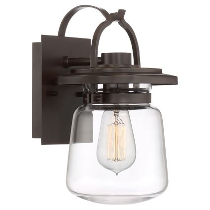 Quintiesse - Buitenwandlamp LASALLE S 1xE27/60W/230V IP44 bronskleurig