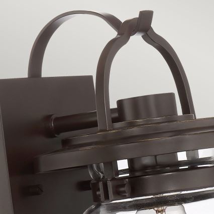 Quintiesse - Buitenwandlamp LASALLE S 1xE27/60W/230V IP44 bronskleurig