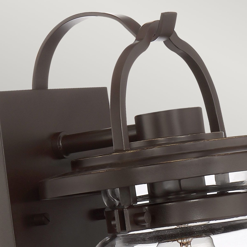 Quintiesse - Buitenwandlamp LASALLE S 1xE27/60W/230V IP44 bronskleurig