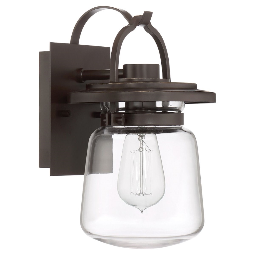Quintiesse - Buitenwandlamp LASALLE S 1xE27/60W/230V IP44 bronskleurig