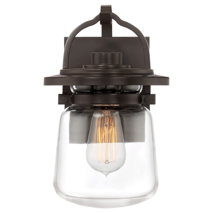 Quintiesse - Buitenwandlamp LASALLE S 1xE27/60W/230V IP44 bronskleurig