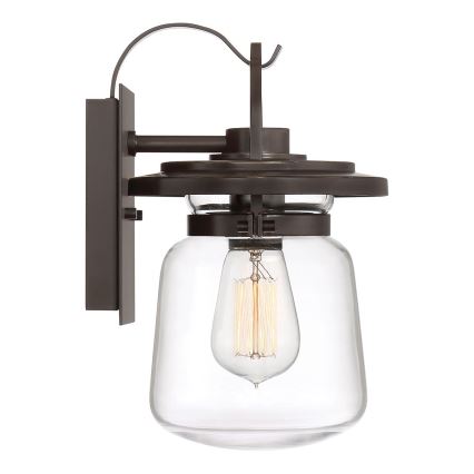 Quintiesse - Buitenwandlamp LASALLE S 1xE27/60W/230V IP44 bronskleurig
