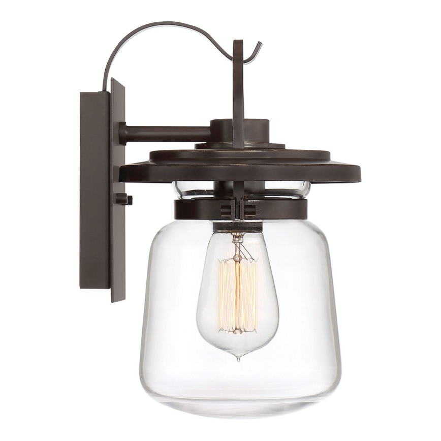 Quintiesse - Buitenwandlamp LASALLE S 1xE27/60W/230V IP44 bronskleurig