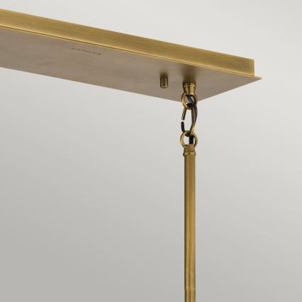 Quintiesse - Hanglamp met staaf LINARA 5xE27/60W/230V zwart/goud