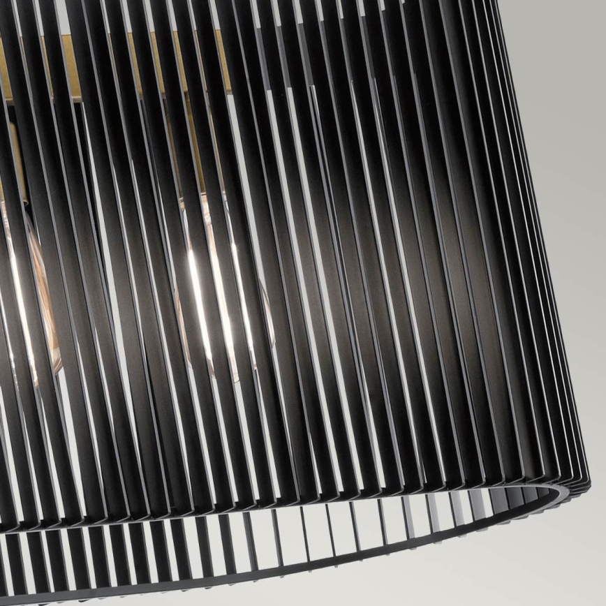 Quintiesse - Hanglamp met staaf LINARA 5xE27/60W/230V zwart/goud