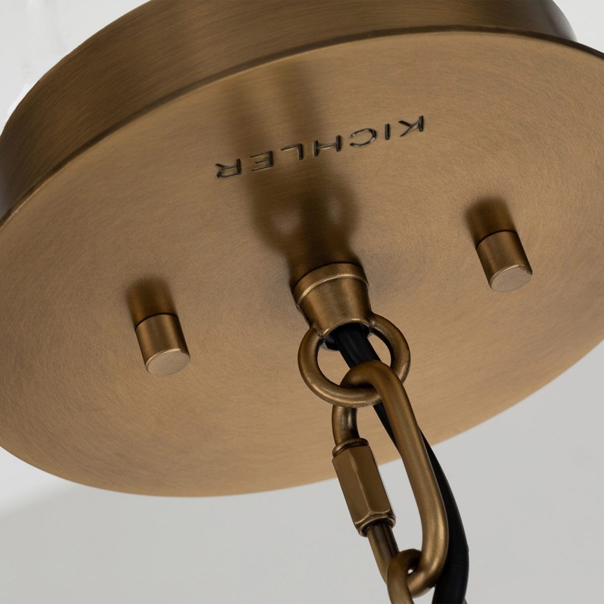 Quintiesse - Hanglamp met stang LINARA 1xE27/60W/230V Ø 15,2 cm zwart/goud