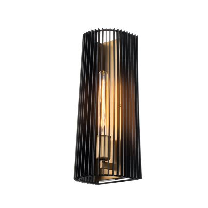 Quintiesse - Wandlamp LINARA 1xE27/60W/230V zwart/goud