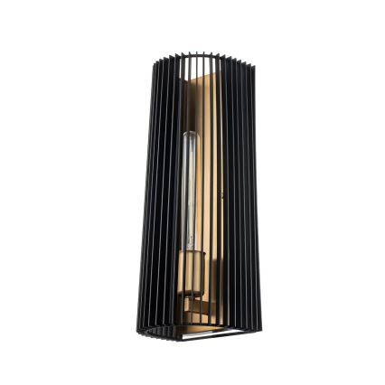 Quintiesse - Wandlamp LINARA 1xE27/60W/230V zwart/goud