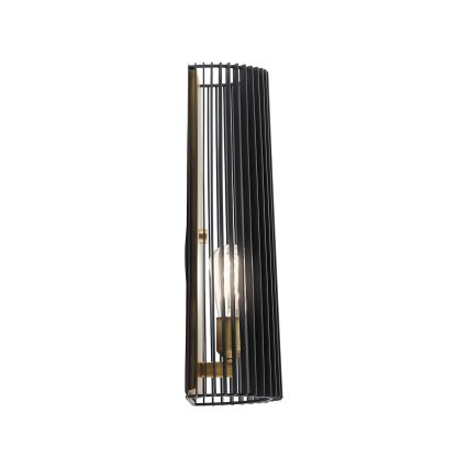 Quintiesse - Wandlamp LINARA 1xE27/60W/230V zwart/goud