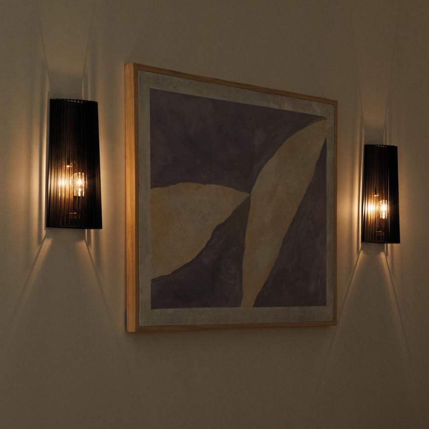 Quintiesse - Wandlamp LINARA 1xE27/60W/230V zwart/goud