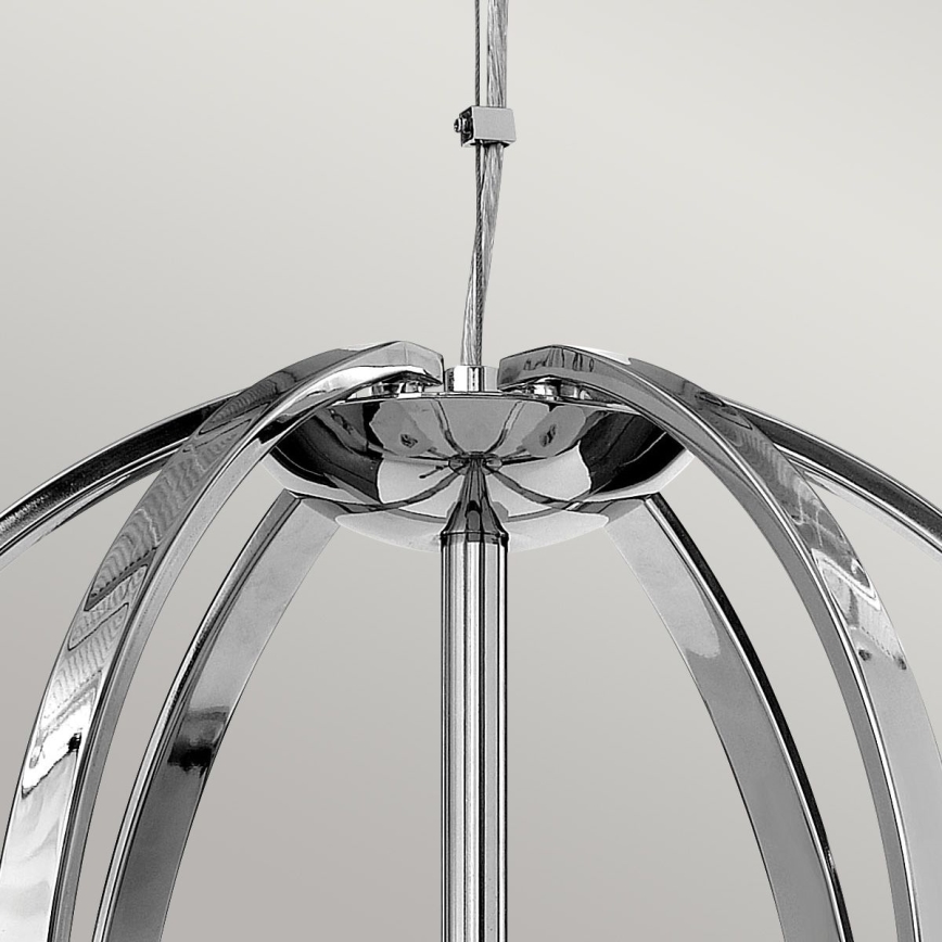 Quintiesse - LED-hanglamp aan kabel MONDO 3xG9/3W/230V Ø 45,7 cm glanzend chroom