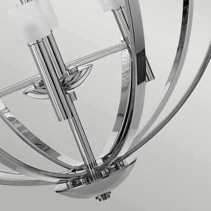 Quintiesse - LED-kroonluchter met kabel MONDO 8xG9/3W/230V Ø 71,3 cm glanzend chroom