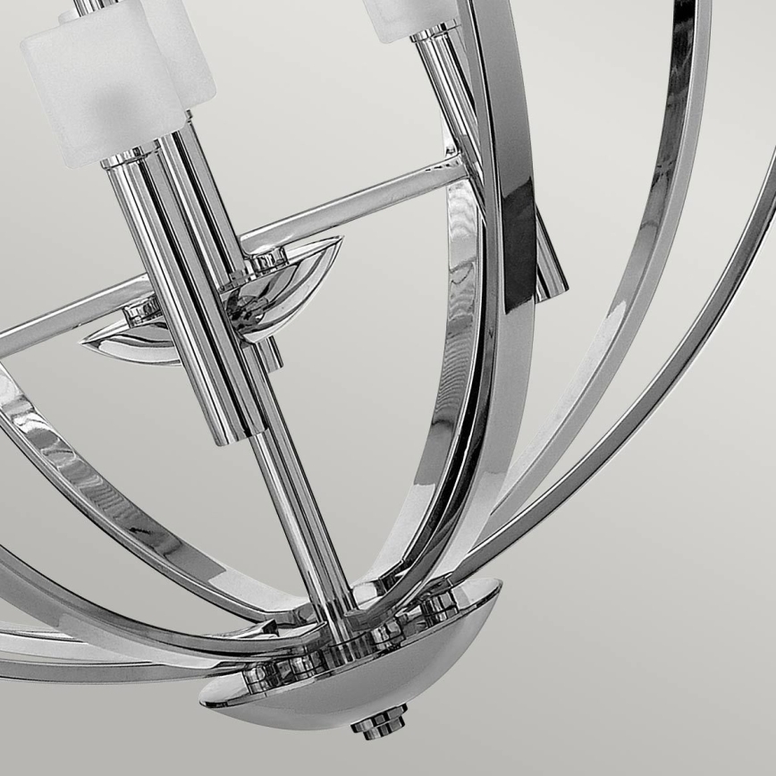 Quintiesse - LED-kroonluchter met kabel MONDO 8xG9/3W/230V Ø 71,3 cm glanzend chroom