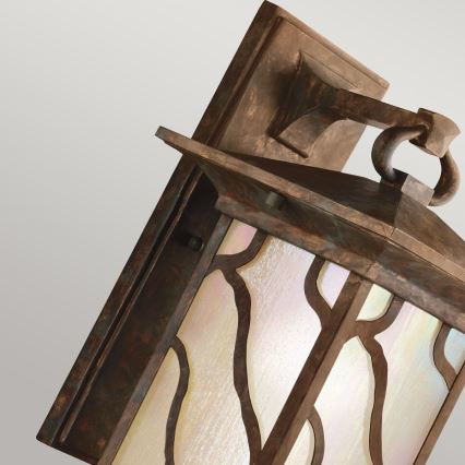 Quintiesse - Buitenwandlamp MORRIS L 1xE27/60W/230V IP44 bronskleurig