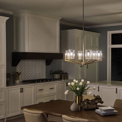 Quintiesse - Kroonluchter met staaf NYE 6xE14/40W/230V Ø 71,1 cm goud