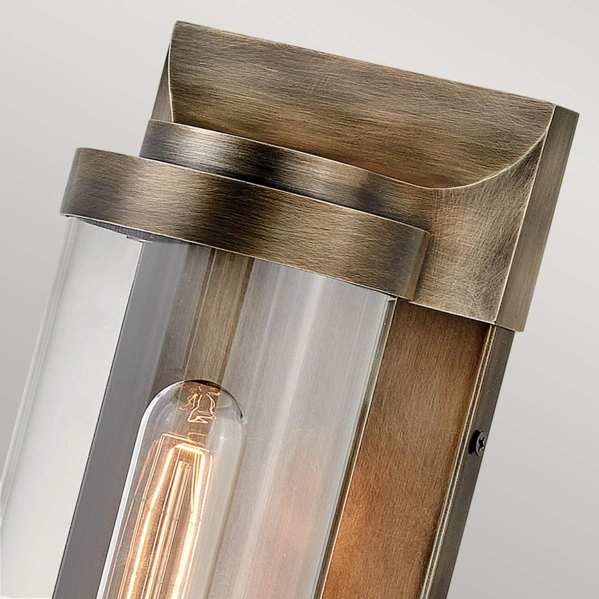 Quintiesse - Buitenwandlamp PEARSON M 1xE27/60W/230V IP44 bronskleurig