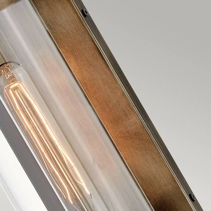 Quintiesse - Buitenwandlamp PEARSON M 1xE27/60W/230V IP44 bronskleurig