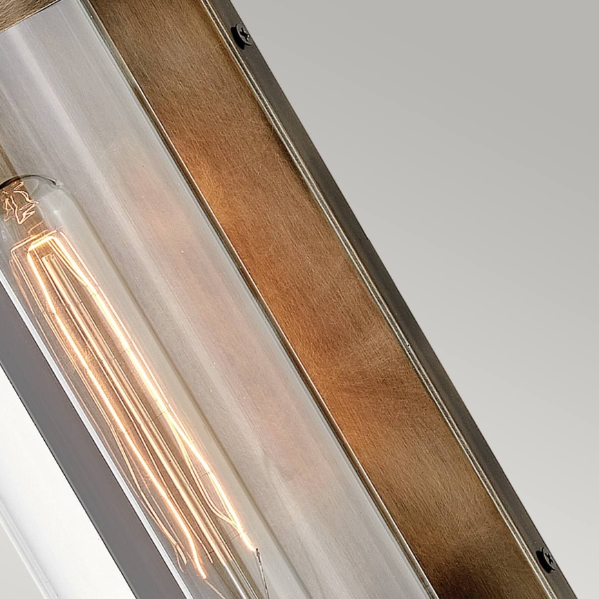 Quintiesse - Buitenwandlamp PEARSON M 1xE27/60W/230V IP44 bronskleurig