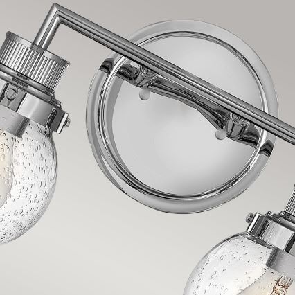 Quintiesse - Badkamerwandlamp POPPY 2xE27/60W/230V IP44 glanzend chroom