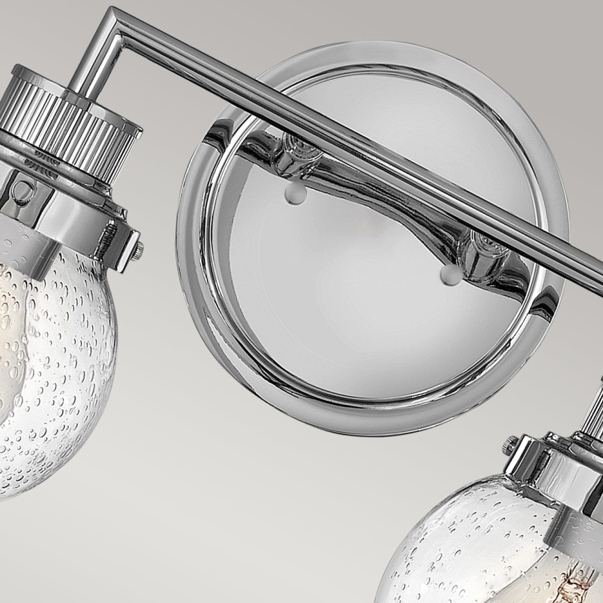 Quintiesse - Badkamerwandlamp POPPY 2xE27/60W/230V IP44 glanzend chroom