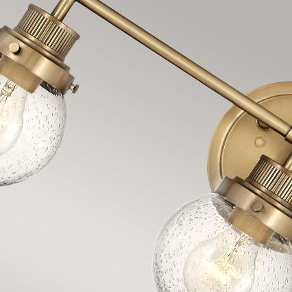 Quintiesse - Badkamerwandlamp POPPY 3xE27/60W/230V IP44 goudkleurig