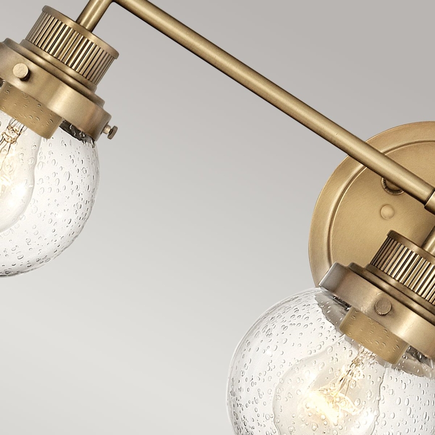 Quintiesse - Badkamerwandlamp POPPY 3xE27/60W/230V IP44 goudkleurig