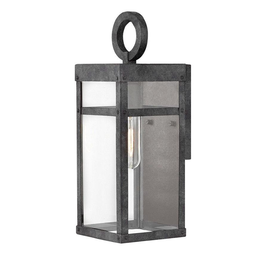 Quintiesse - Buitenwandlamp PORTER M 1xE27/60W/230V IP44 zwart