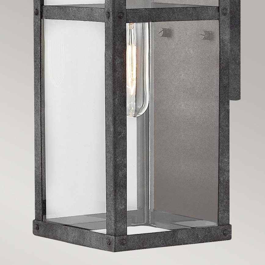 Quintiesse - Buitenwandlamp PORTER M 1xE27/60W/230V IP44 zwart