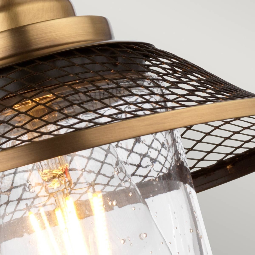 Quintiesse - Wandlamp voor badkamer RIGBY 1xE27/40W/230V IP44 brons