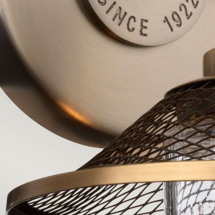 Quintiesse - Wandlamp voor badkamer RIGBY 1xE27/40W/230V IP44 brons