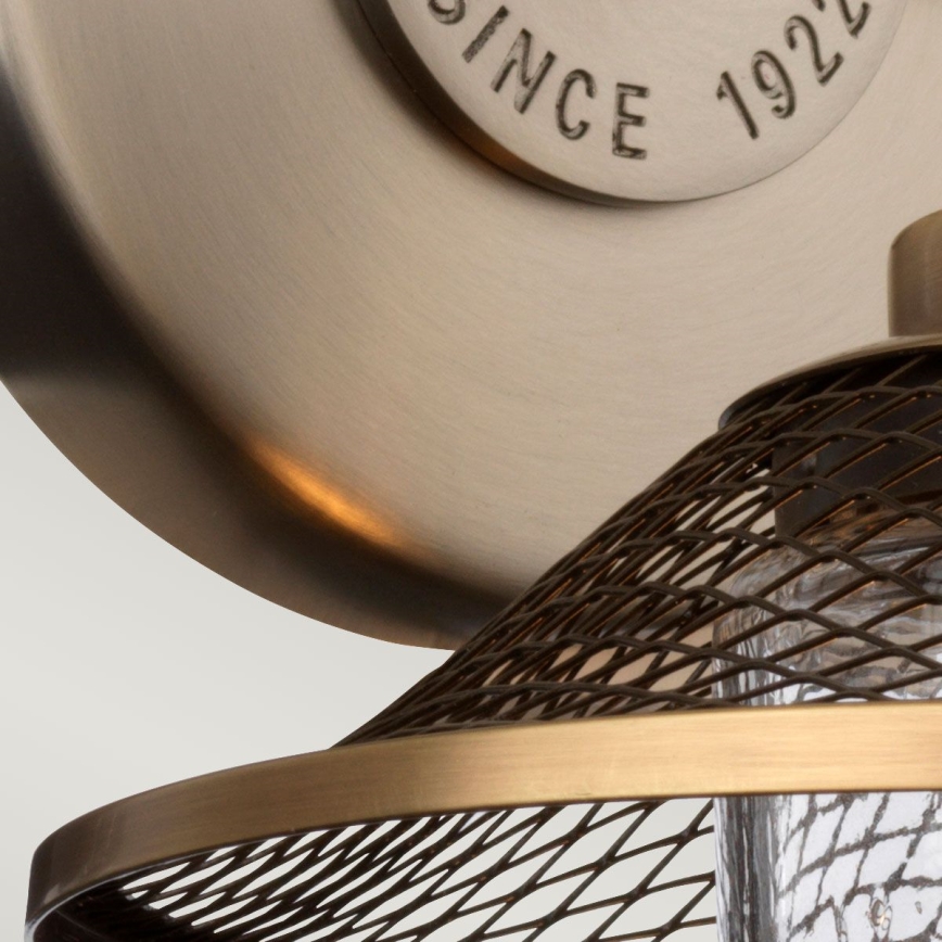 Quintiesse - Wandlamp voor badkamer RIGBY 1xE27/40W/230V IP44 brons