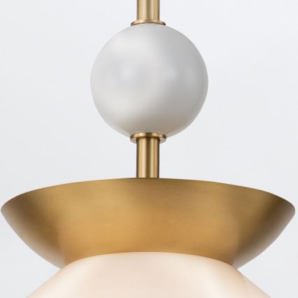 Quintiesse - Hanglamp aan stang SAUCER M 1xE27/40W/230V Ø 36,6 cm goud