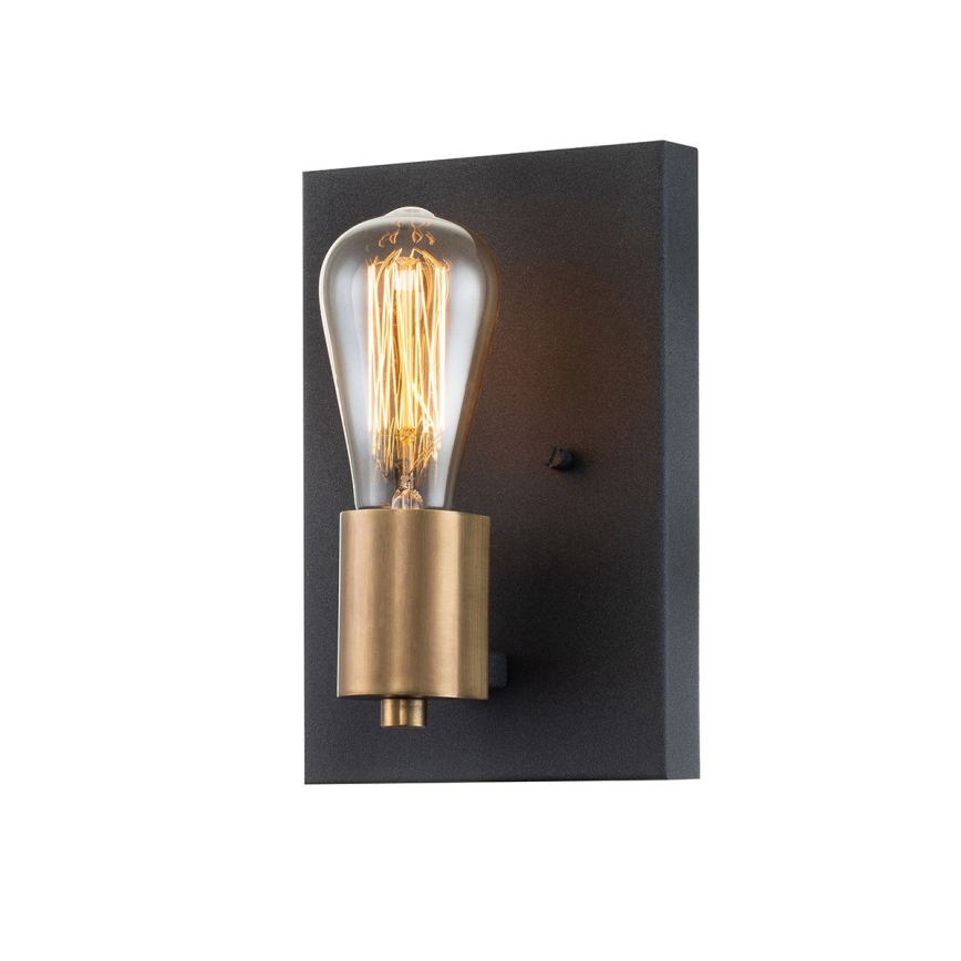 Quintiesse - Wandlamp SILAS 1xE27/60W/230V zwart/goud