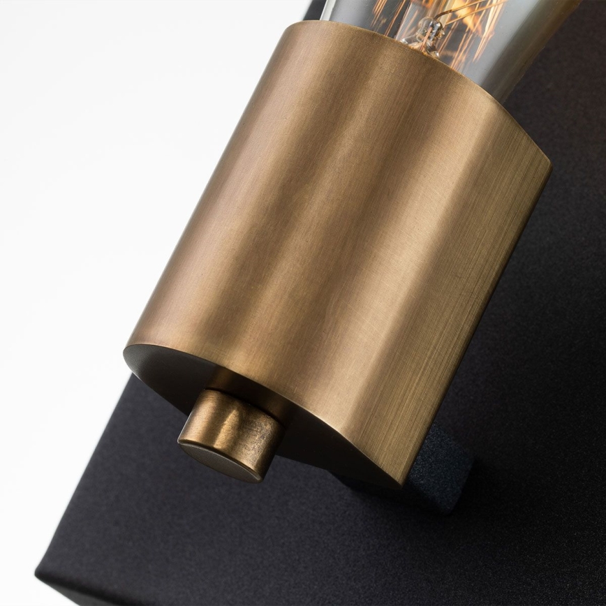 Quintiesse - Wandlamp SILAS 1xE27/60W/230V zwart/goud