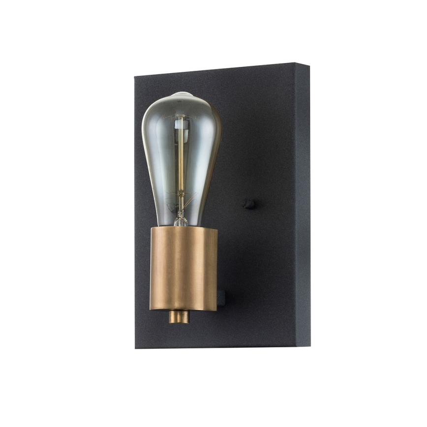 Quintiesse - Wandlamp SILAS 1xE27/60W/230V zwart/goud