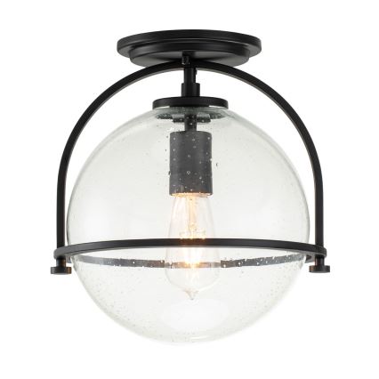 Quintiesse - Plafondlamp SOMERSET 1xE27/60W/230V Ø 28,2 cm zwart