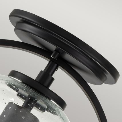 Quintiesse - Plafondlamp SOMERSET 1xE27/60W/230V Ø 28,2 cm zwart