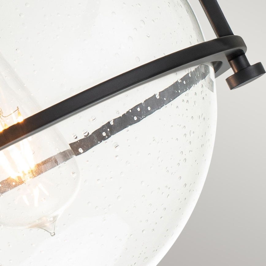 Quintiesse - Plafondlamp SOMERSET 1xE27/60W/230V Ø 28,2 cm zwart