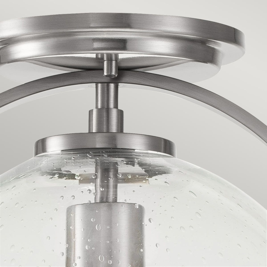 Quintiesse - Plafondlamp SOMERSET 1xE27/60W/230V Ø 28,2 cm mat chroom