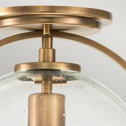 Quintiesse - Plafondlamp SOMERSET 1xE27/60W/230V Ø 28,2 cm goudkleurig