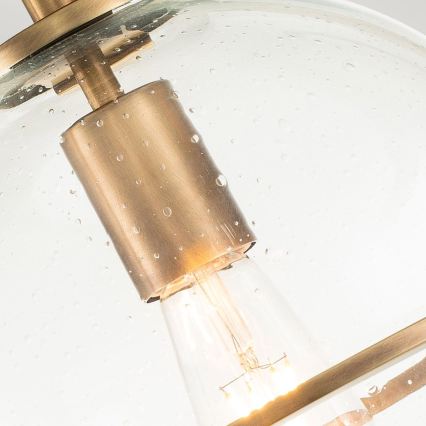 Quintiesse - Plafondlamp SOMERSET 1xE27/60W/230V Ø 28,2 cm goudkleurig