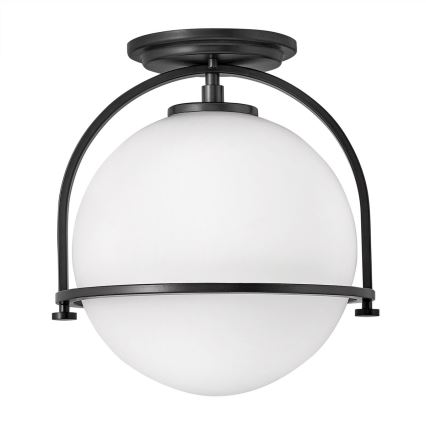 Quintiesse - Plafondlamp SOMERSET 1xE27/60W/230V Ø 28,2 cm zwart