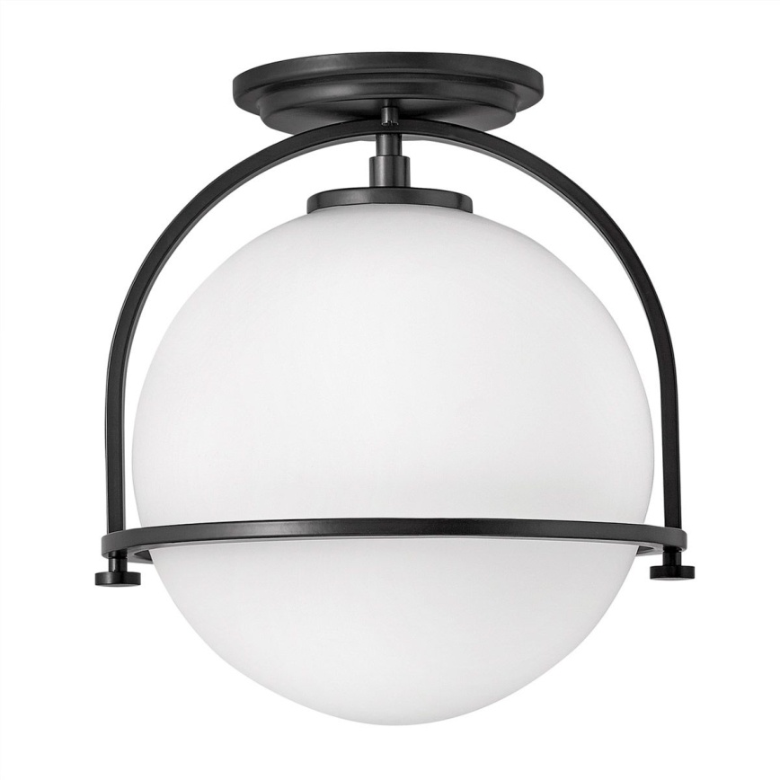 Quintiesse - Plafondlamp SOMERSET 1xE27/60W/230V Ø 28,2 cm zwart