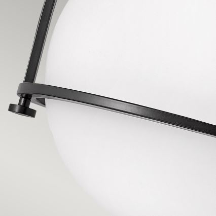 Quintiesse - Plafondlamp SOMERSET 1xE27/60W/230V Ø 28,2 cm zwart