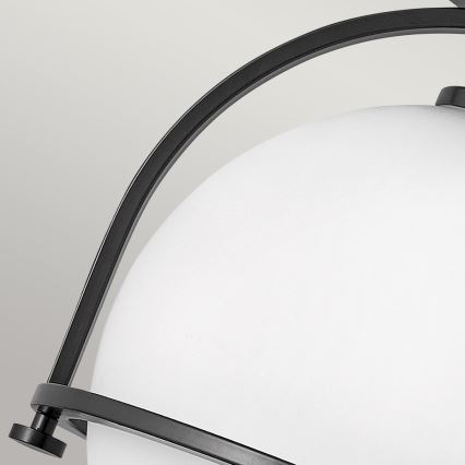 Quintiesse - Plafondlamp SOMERSET 1xE27/60W/230V Ø 28,2 cm zwart