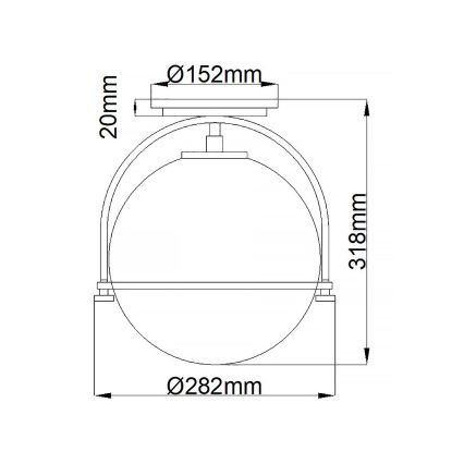 Quintiesse - Plafondlamp SOMERSET 1xE27/60W/230V Ø 28,2 cm mat chroom